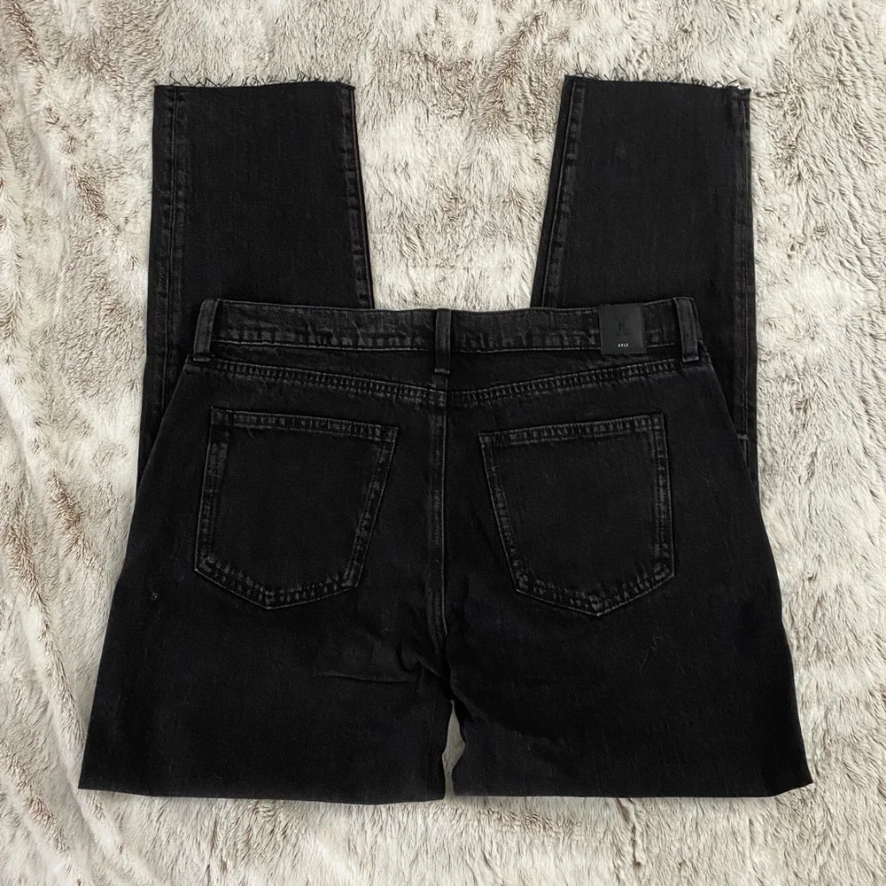 HALE Women Boyfriend Jeans | High Rise Straight Leg Boyfriend Jeans | Straight - Picture 7 of 11